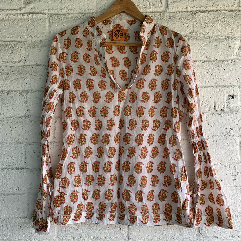 Tory Burch | Sequin Floral Tori Tunic Top